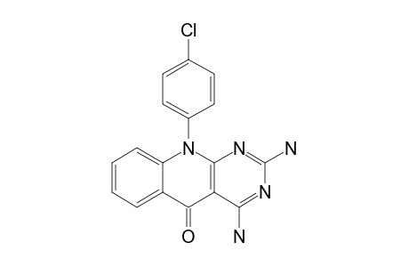 2,4-diamino-10-(4-chlorophenyl)pyrimido[4,5-b]quinolin-5-one