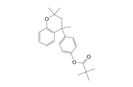 2,2,4-Trimethyl-4-(4-hydroxyphenyl)chroman, trimethylacetate