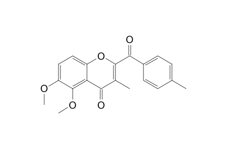 5,6-Dimethoxy-2-(4-methylbenzoyl)-3-methyl-1-chromen-4-one