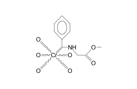 (E)-N-(Pentacarbonyl-chromium-phenylcarbenyl)-glycine methyl ester
