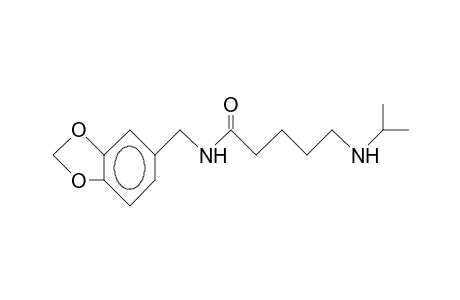 5-Isopropylamino-N-(3,4-methylenedioxy-benzyl)-pentanamide