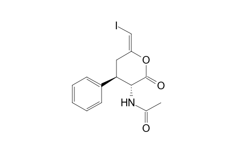 Acetamide, N-[tetrahydro-6-(iodomethylene)-2-oxo-4-phenyl-2H-pyran-3-yl]-, (3.alpha.,4.alpha.,6E)-
