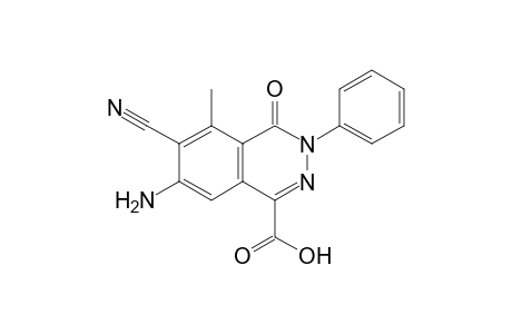 7-Amino-6-cyano-4-keto-5-methyl-3-phenyl-phthalazine-1-carboxylic acid