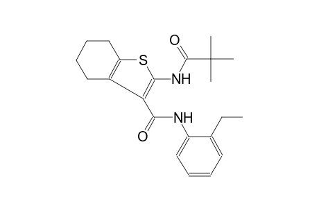 benzo[b]thiophene-3-carboxamide, 2-[(2,2-dimethyl-1-oxopropyl)amino]-N-(2-ethylphenyl)-4,5,6,7-tetrahydro-