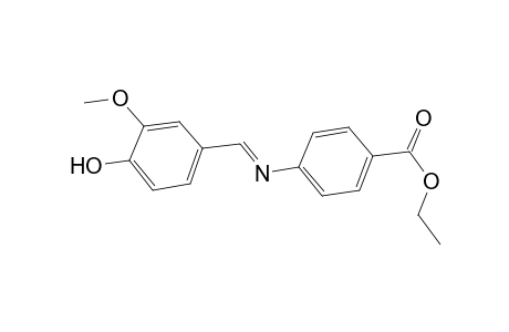 Ethyl 4-([(E)-(4-hydroxy-3-methoxyphenyl)methylidene]amino)benzoate
