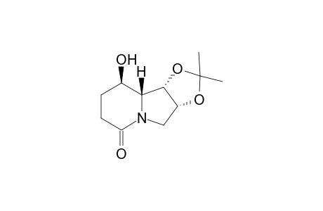 (3aR,9R,9aR,9bS)-2,2-dimethyl-9-oxidanyl-4,7,8,9,9a,9b-hexahydro-3aH-[1,3]dioxolo[4,5-a]indolizin-6-one