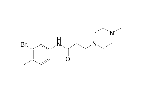 N-(3-Bromo-4-methyl-phenyl)-3-(4-methyl-piperazin-1-yl)-propionamide