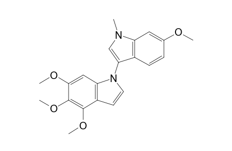 4,5,6,6'-tetramethoxy-1'-methyl-1H-[1,3']biindolyl