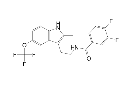 benzamide, 3,4-difluoro-N-[2-[2-methyl-5-(trifluoromethoxy)-1H-indol-3-yl]ethyl]-