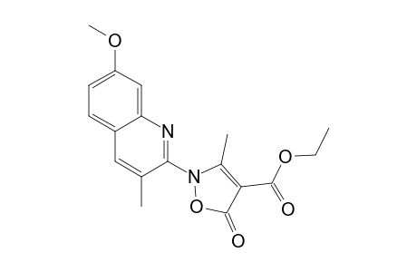 2-(7-Methoxy-3-methyl-2-quinolinyl)-3-methyl-5-oxo-4-isoxazolecarboxylic acid ethyl ester
