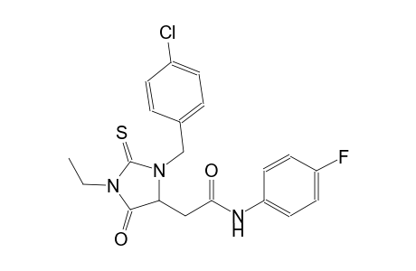 2-[3-(4-chlorobenzyl)-1-ethyl-5-oxo-2-thioxo-4-imidazolidinyl]-N-(4-fluorophenyl)acetamide