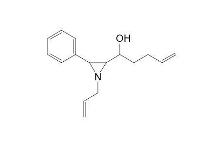 trans-1-Allyl-2-(1-hydroxy-4-pentenyl)-3-phenylaziridine isomer