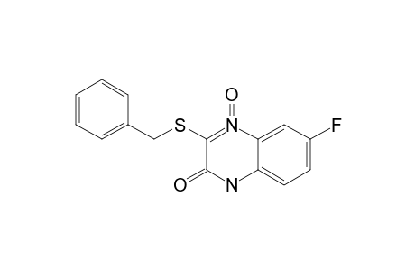 3-(Benzylsulfanyl)-6-fluoroquinoxalin-2(1H)-one 4-Oxide