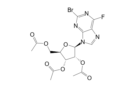 9H-Purine, 2-bromo-6-fluoro-9-(2,3,5-tri-O-acetyl-.beta.-D-ribofuranosyl)-