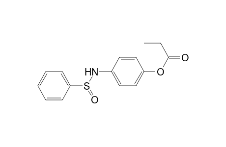 Benzenesulfinamide, N-[4-(1-oxopropoxy)phenyl]-