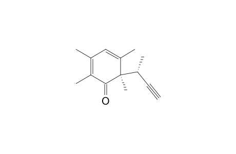 2,4-Cyclohexadien-1-one, 2,3,5,6-tetramethyl-6-(1-methyl-2-propynyl)-, (R*,R*)-