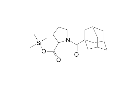 Trimethylsilyl 1-(tricyclo[3.3.1.1^(3,7)]dec-1-ylcarbonyl)pyrrolidine-2-carboxylate