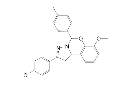 2-(4-chlorophenyl)-5-(4-methylphenyl)-1,10b-dihydropyrazolo[1,5-c][1,3]benzoxazin-7-yl methyl ether