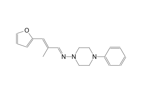 N-[(E,2E)-3-(2-furyl)-2-methyl-2-propenylidene]-4-phenyl-1-piperazinamine