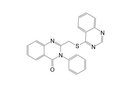 4(3H)-quinazolinone, 3-phenyl-2-[(4-quinazolinylthio)methyl]-