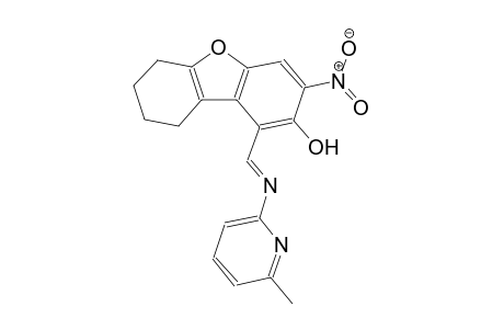 1-{(E)-[(6-methyl-2-pyridinyl)imino]methyl}-3-nitro-6,7,8,9-tetrahydrodibenzo[b,d]furan-2-ol