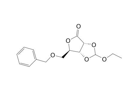 D-Ribonic acid, 2,3-O-(ethoxymethylene)-5-O-(phenylmethyl)-, .gamma.-lactone