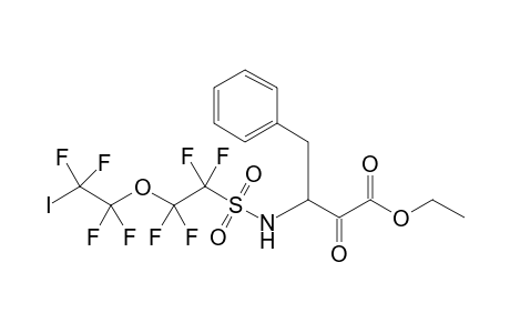 2-Oxo-4-phenyl-3-[1,1,2,2-tetrafluoro-2-(1,1,2,2-tetrafluoro-2-iodo-ethoxy)-ethanesulfonylamino]-butyricacid ethyl ester