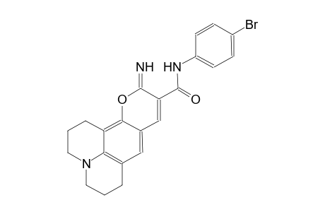 1H,5H,11H-[1]benzopyrano[6,7,8-ij]quinolizine-10-carboxamide, N-(4-bromophenyl)-2,3,6,7-tetrahydro-11-imino-