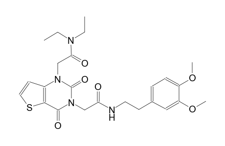 2-{3-[5-(3,4-dimethoxyphenyl)-2-oxopentyl]-2,4-dioxo-1H,2H,3H,4H-thieno[3,2-d]pyrimidin-1-yl}-N,N-diethylacetamide