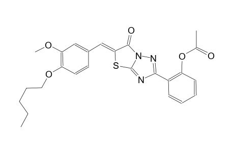 thiazolo[3,2-b][1,2,4]triazol-6(5H)-one, 2-[2-(acetyloxy)phenyl]-5-[[3-methoxy-4-(pentyloxy)phenyl]methylene]-, (5Z)-