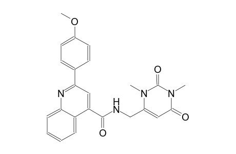 4-quinolinecarboxamide, 2-(4-methoxyphenyl)-N-[(1,2,3,6-tetrahydro-1,3-dimethyl-2,6-dioxo-4-pyrimidinyl)methyl]-