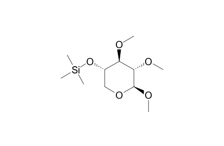 Methyl-2,3-di-O-methyl-4-O-trimethylsilyl.beta.-D-xylopyranosid