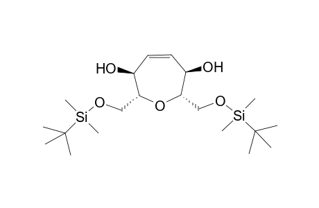 (2S*,3R*,6S*,7R*)-2,7-Bis(tert-butyldimethylsilyloxymethyl)-2,3,6,7-tetrahydrooxepine-3,6-diol