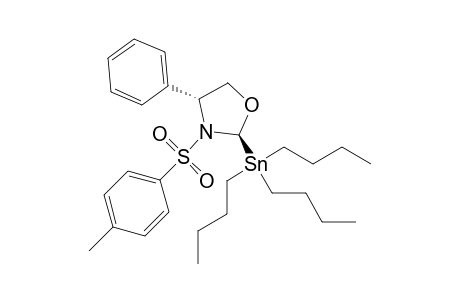 Tributyl-[(2R,4R)-3-(4-methylphenyl)sulfonyl-4-phenyl-1,3-oxazolidin-2-yl]stannane