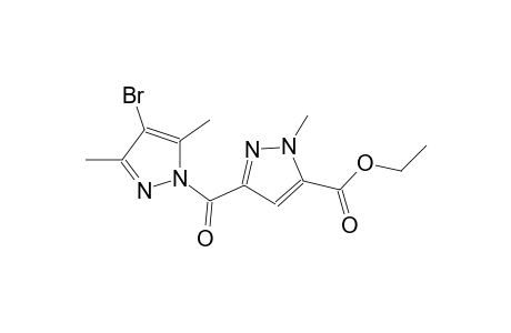 ethyl 3-[(4-bromo-3,5-dimethyl-1H-pyrazol-1-yl)carbonyl]-1-methyl-1H-pyrazole-5-carboxylate