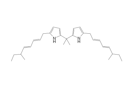 Axinellamine B ( 2,2-Bis[2,2'-((E,E)-6-methyl-2,4-octadienyl)pyrrol-5-yl]propane )