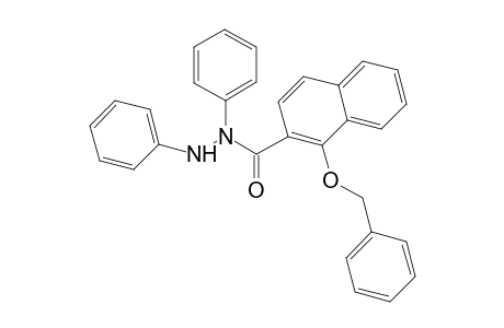 2-Naphthalenecarboxylic acid, 1-(phenylmethoxy)-, 1,2-diphenylhydrazide