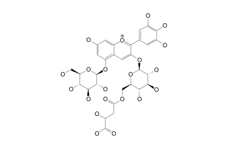 DELPHINIDIN-3-(6''-O-4-MALYL-GLUCOPYRANOSYL)-5-GLUCOPYRANOSIDE