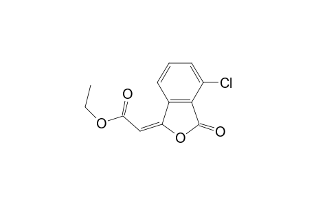 Acetic acid, (4-chloro-3-oxo-1(3H)-isobenzofuranylidene)-, ethyl ester, (E)-