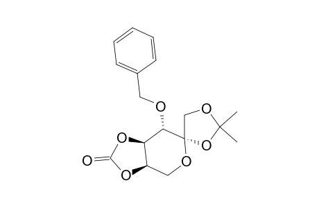 .alpha.-D-Fructopyranose, 1,2-O-(1-methylethylidene)-3-O-(phenylmethyl)-, cyclic carbonate