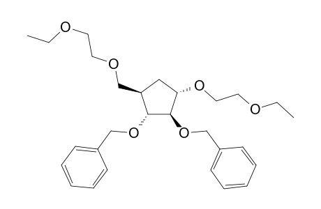 1,6-Di-O-(Ethoxyethoxy)pseudo-D-arabinopyranose [2,3-Dibenzyloxy-1-(ethoxyethoxy)-5-(ethoxyethoxymethyl)cyclopentane]