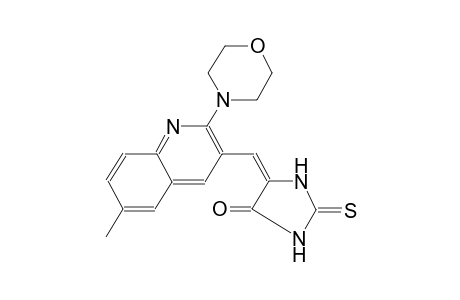 4-imidazolidinone, 5-[[6-methyl-2-(4-morpholinyl)-3-quinolinyl]methylene]-2-thioxo-, (5E)-