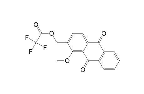 Acetic acid, trifluoro-, (9,10-dihydro-1-methoxy-9,10-dioxo-2-anthracenyl)methyl ester
