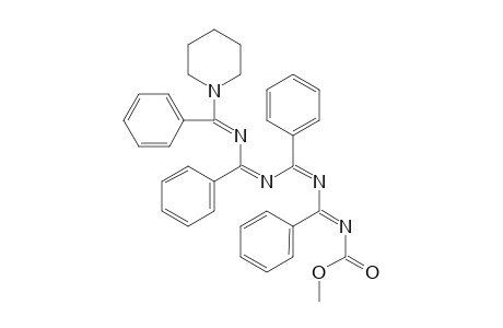 4,6,8,10-Tetraphenyl-2-methoxy-10-piperidino-1-oxa-3,5,7,9-tetraaza-1,3,5,7,9-decapentaene