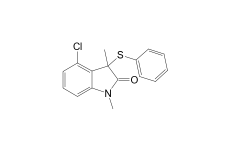 4-Chloro-1, 3-dimethyl-3-(phenylthio)indolin-2-one
