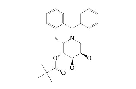 N-DIPHENYLMETHYL-4-O-PIVALOYL-L-(-)-1-DEOXYFUCONOJIRIMYCIN