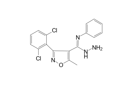 Isoxazole-4-carboximidohydrazide, 3-(2,6-dichlorophenyl)-5-methyl-N''-phenyl-