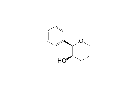 (2R*,3R*)-2-Phenyltetrahydropyran-3-ol