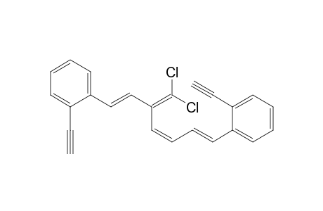 Benzene, 1,1'-[5-(dichloromethylene)-1,3,6-heptatriene-1,7-diyl]bis[2-ethynyl- , (E,E,E)-
