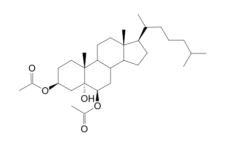 5.alpha.-Hydroxy-cholesta-3.beta.,6.beta. - diacetate
